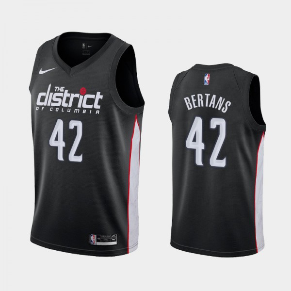 Davis Bertans Washington Wizards #42 Men's City 2019 season Jersey - Black