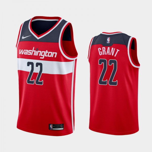 Jerian Grant Washington Wizards #22 Men's Icon 2019-20 Jersey - Red